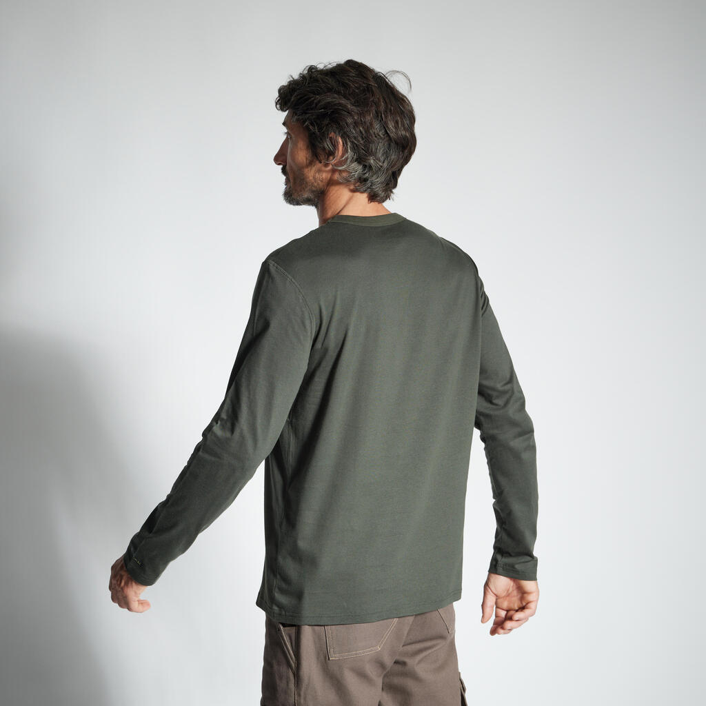 T-SHIRT LONG SLEEVED DURABLE 100 GREEN